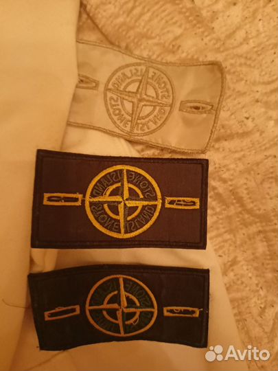 Зип худи stone island белая