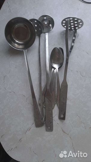 Половник, толкушка, ложки нержавейка СССР