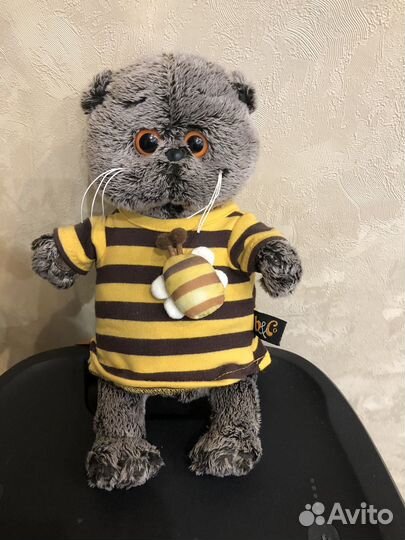 Игрушка кот Басик 19см