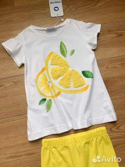 Летний костюм для девочки mayoral 104 110 116