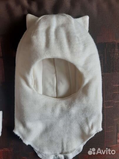 Шапка шлем для девочки зима 48-50
