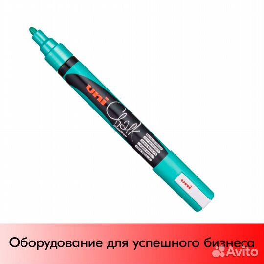 Марк мел Uni Chalk PWE-5M 1,8-2,5 мм овал, Зел мет