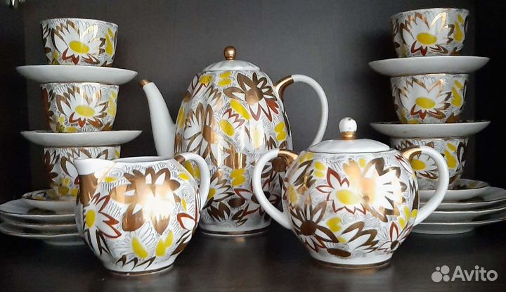 Сервиз чайный (подарок на день рождение,новый год)