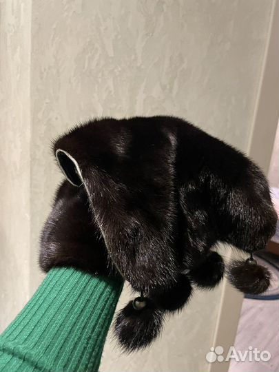 Шапка норковая женская 56