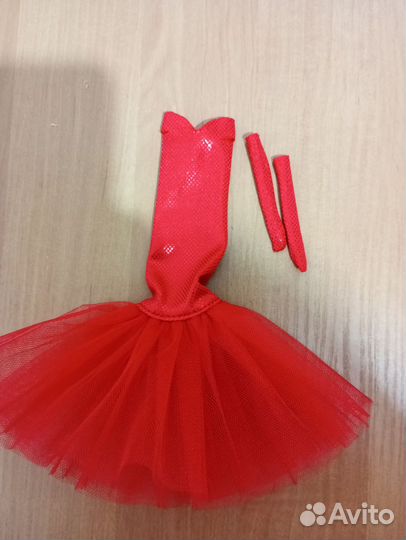 Вечернее красное платье для Барби аутфит