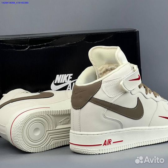 Кроссовки Nike Air Force 1 High (с мехом) (Арт.25704)