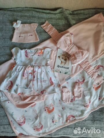 Комплект на выписку для девочки на лето Sofuto