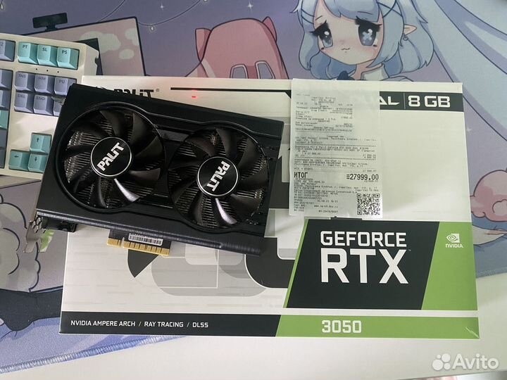 Видеокарта rtx 3050 palit