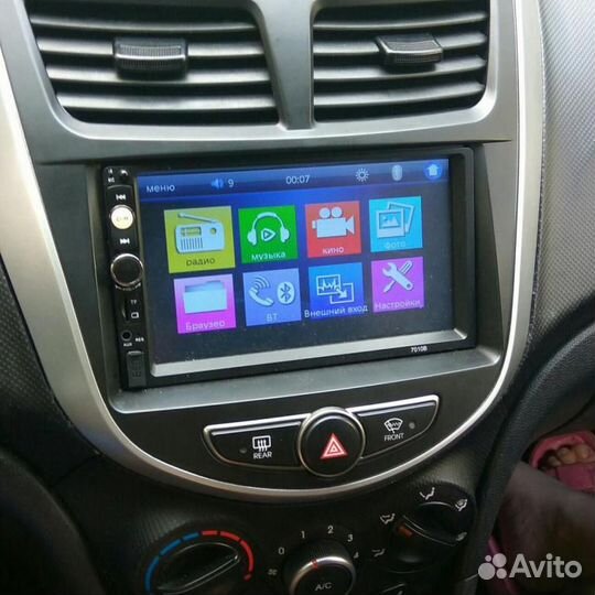 Магнитола Новая с Bluetooth Hyundai Solaris