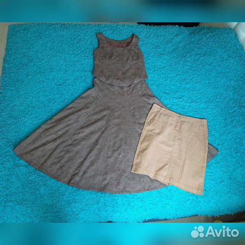 Юбка Sela Костюм жен юбка и топ, р.48