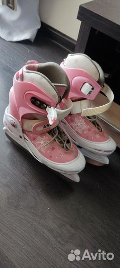 Коньки детские раздвижные 34 37