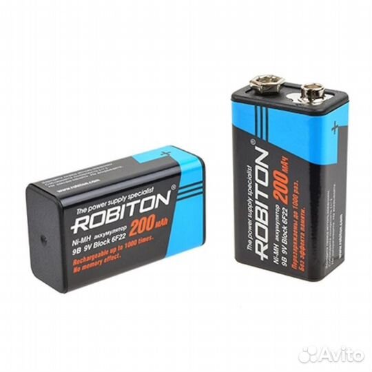 Аккумулятор крона robiton 200MH9 BL1 HR22