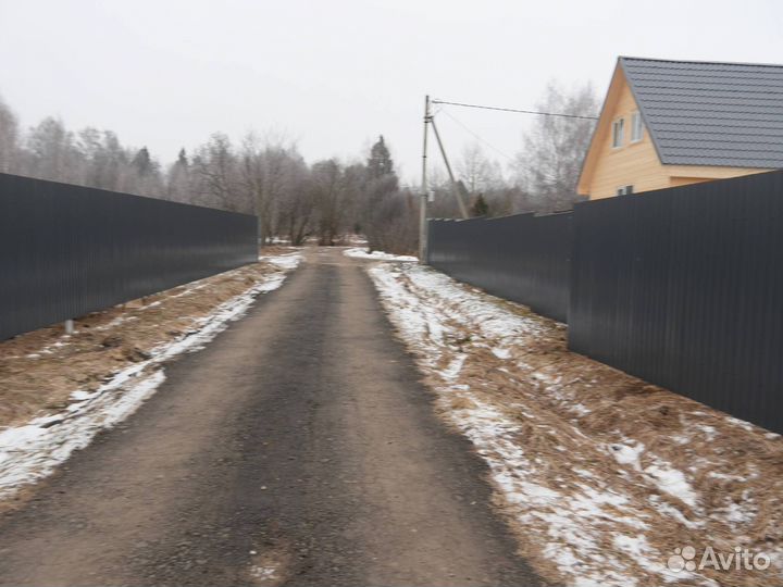 Забор из профнастила под ключ