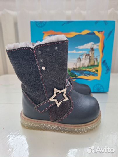 Сапожки зимние для девочки 21 размер