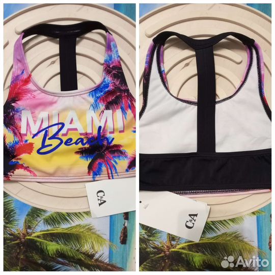 Детский купальник (топы,трусики) детский 98 104