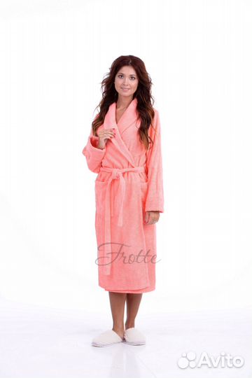 Халат женский махровый классический