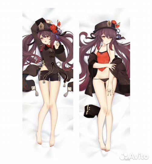 Дакимакура Genshin Impact Ху Тао (наволочка)