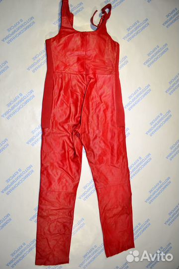 Кожаный полукомбинизон женский