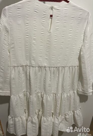 Белое женское платье Zara 40/42/44 oversize