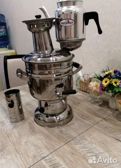 Самовар на дровах новый