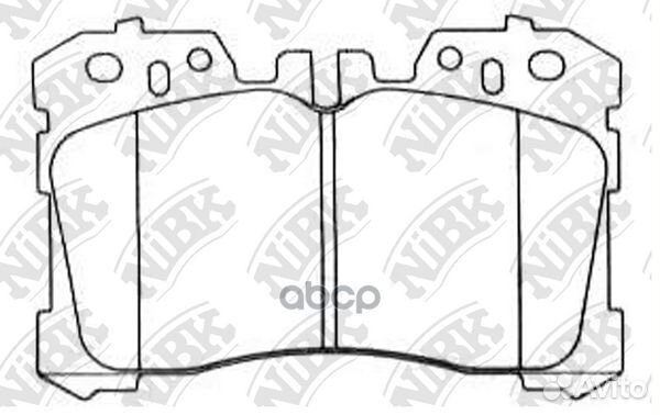 Колодки тормозные дисковые PN1833 NiBK