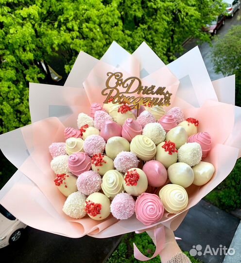 Клубника в шоколаде, Букеты из клубники