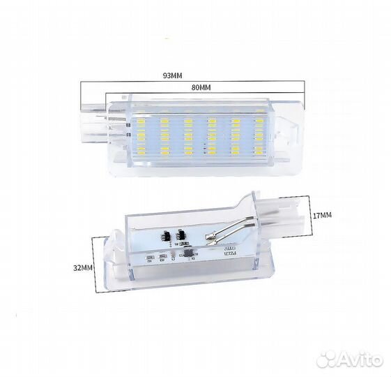 Подсветка номера на Renault Fluence Duster Captur
