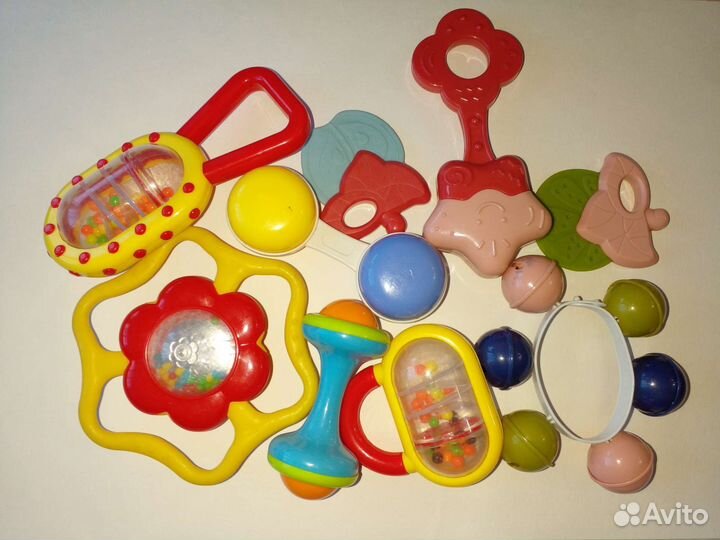 Игрушки погремушки пакетом