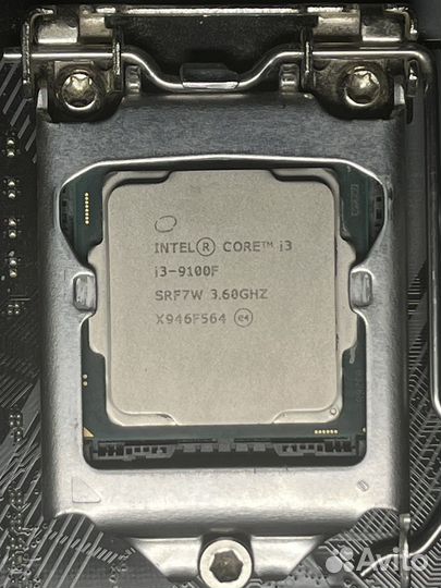 Процессор i3 9100f + мат. плата asus prime h310m-k