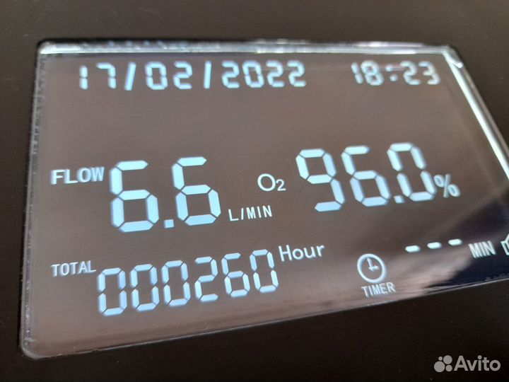 Кислородный концентратор, реальные 6,5 л O2