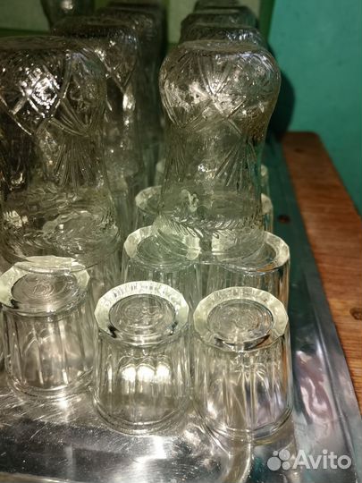 Стопки, стаканы, ложки