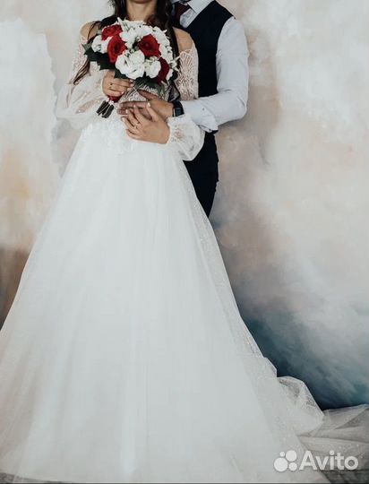 Свадебное платье 42 44 пышное