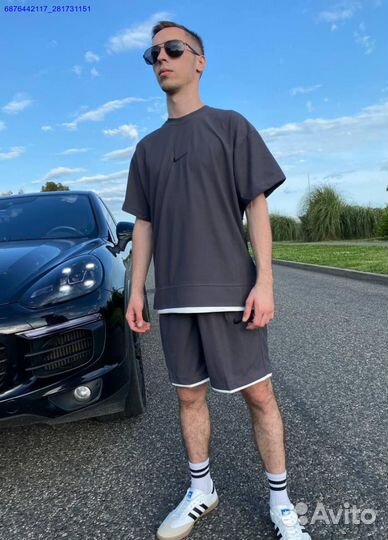 Спортивный костюм шорты и футболка Nike (Арт.19445