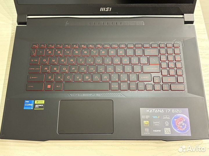 MSI Ноутбук Katana GF76 Игровой ноутбук 17.3