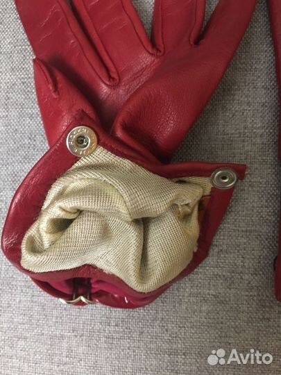 Кожаные женские перчатки, новые, стильные