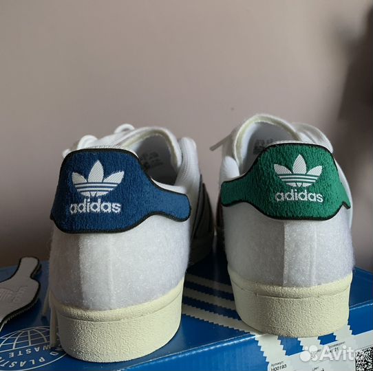 Кеды Adidas Superstar с патчами на липучках 6UK