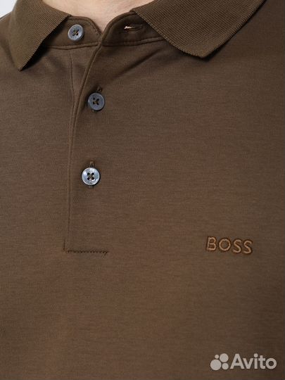Поло хлопковое boss
