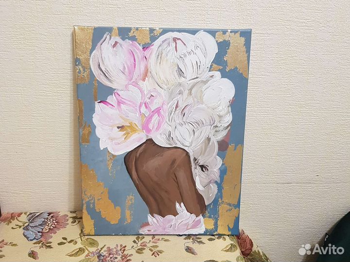 Картина акрилом на холсте