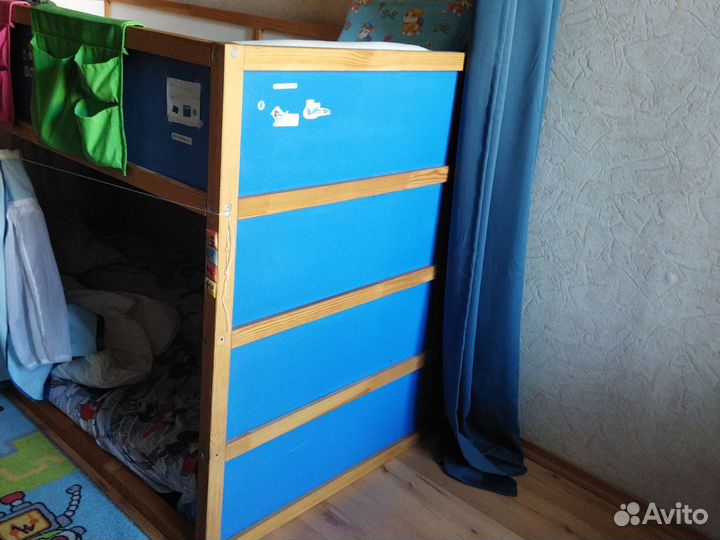 Двухярусная кровать IKEA кюра бу