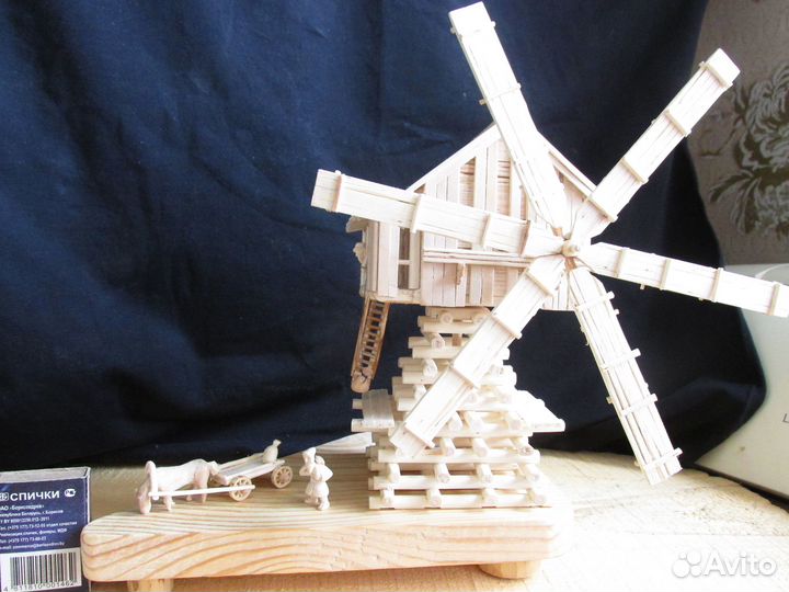 Макет мельницы колотовки 19 век