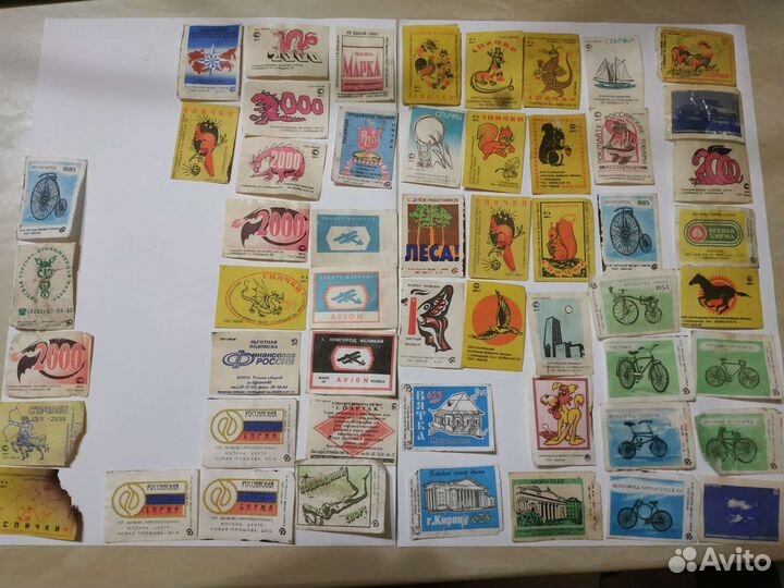 Этикетки спичек СССР 50+шт