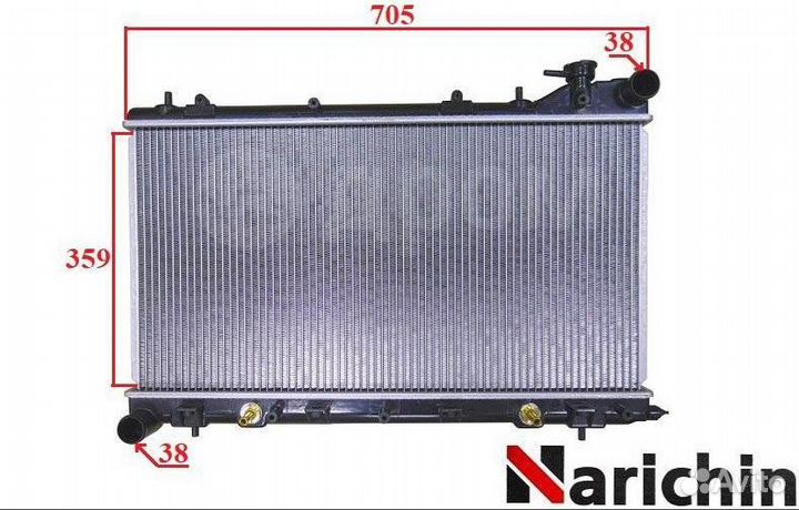 Радиатор двигателя Subaru Forester SF5 EJ202