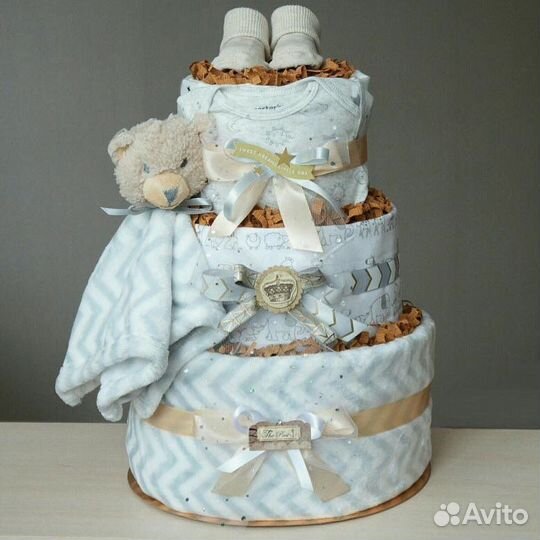 Торты из памперсов подгузников ручной работы
