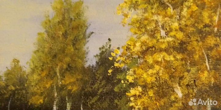 Картина маслом на холсте Осенний пейзаж
