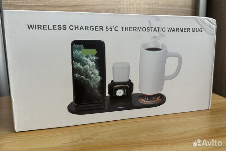 Беспроводная зарядка 4 в 1 для iPhone Android