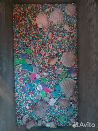 Грунт для аквариума с ракушками, камешками