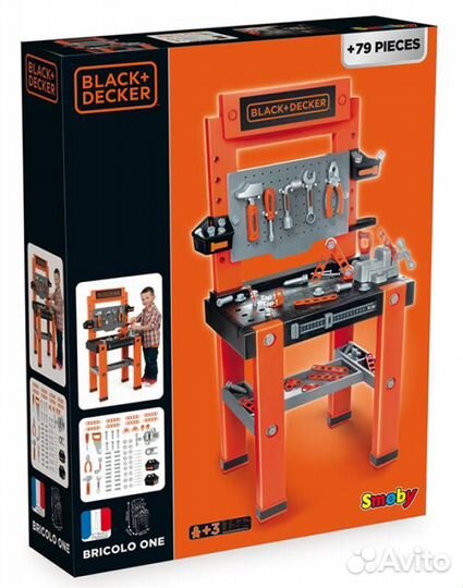 Детская мастерская с инструментами Black&Decker Sm