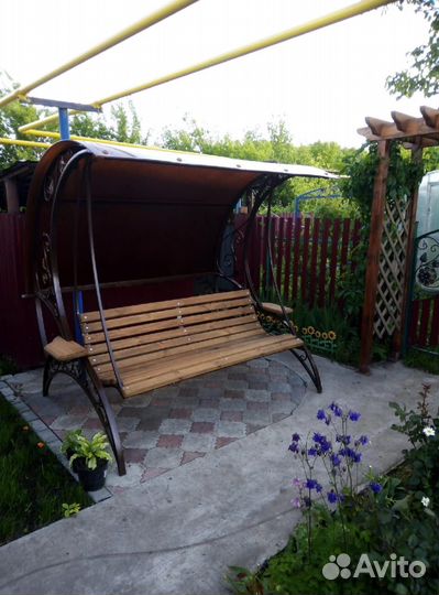 Садовые качели кованые