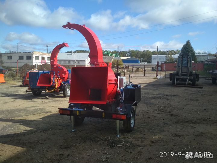 Измельчитель веток до 200мм прицепной, Эл.привод