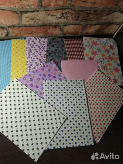 Набор тканей на клеевой основе (11 шт)